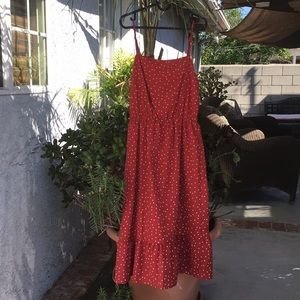 Lovers + Friends Red Patterned Maxi Strap Dress